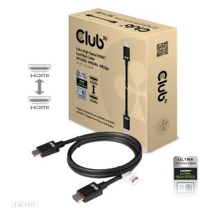 Cable certificado HDMI 4K120Hz, 8K60Hz de Ultra  alta velocidad 48Gbps Macho/Macho 1m/3.28pies