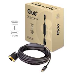 USB C TİP - VGA Aktif Kablo M/M 5m/16.40ft