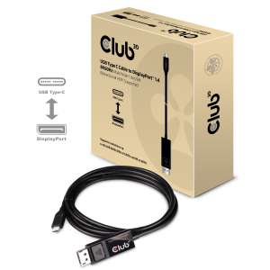 USB Typ C Kabel auf DP 1.4 8K60Hz St./St. 1,8 Meter