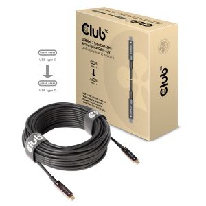 USB Gen 2 Typ C Aktives Optisches A/V Unidirektional Kabel St/St 20 m