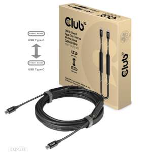 USB 3.2 Gen2 Tipo C a C Cable Bi-direccional activo 8K60Hz M/M 5m / 16.4ft 