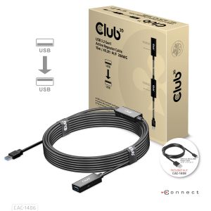 USB 3.2 Gen1 aktives Verlängerungskabel 15 Meter St./B 28AWG