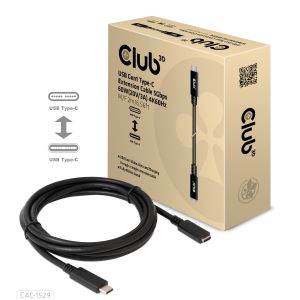 USB-Typ-C Gen1 Verlängerungskabel 5Gbps 60W(20V/3A) 4K60Hz St./B 2m 