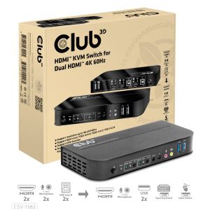 HDMI™ KVM SWITCH FOR DUAL HDMI 4K 60Hz