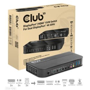 DisplayPort™/HDMI™ KVM Switch auf Dual DisplayPort 4K 60Hz