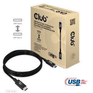 USB4 Gen3x2 Type-C Bi-Directional USB-IF Certified Cable 8K60Hz, Data 40Gbps, PD 240W(48V/5A) EPR M/M 1m / 3.28ft  