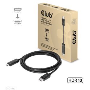 DisplayPort™ 1.4 auf HDMI™ 4K120Hz / 8K60Hz HDR10 Kabel 3m M/M