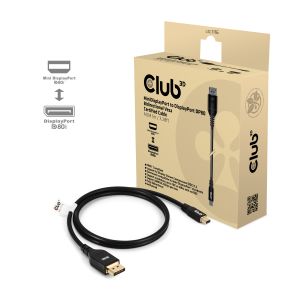 Cable certificado VESA Mini DisplayPort™ a DisplayPort™ DP80 Bidireccional 1m/ 3.28 ft