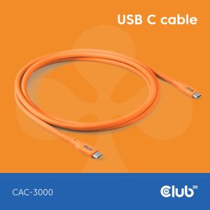 Cable USB C Naranja