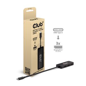 USB Typ-C auf Dreifach DisplayPort™ MST Hub 4K60Hz