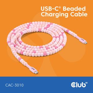 USB-C® trenzado Cable Rosa