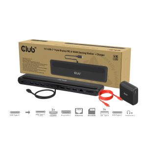 12-1 USB-C® Triple Display PD3.0 100W Docking Station + Charger 