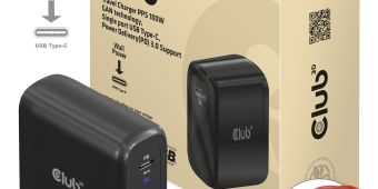 Reiseladegerät 100 Watt GAN-Technologie, USB-IF TID-zertifiziert, Einzelanschluss USB Typ-C, Power Delivery (PD) 3.0-Unterstützung