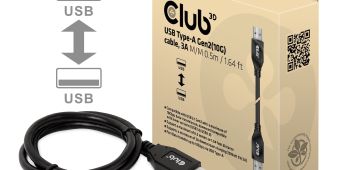 Cable USB Tipo-A Gen2(10G), 3A M/M 0.5m / 1.64 ft