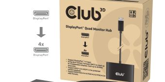 CSV-7400 DisplayPort™ Quad Monitor Hub MST 4x 4K30Hz