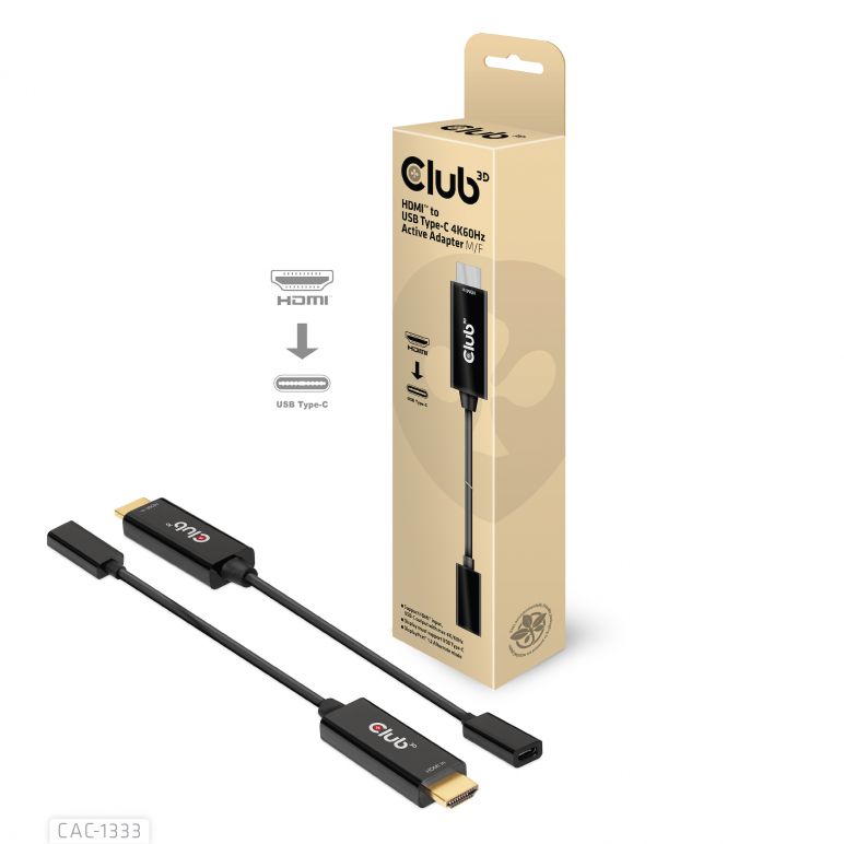 Adaptador activo CAC-1333 HDMI a USB tipo C 4K60Hz M