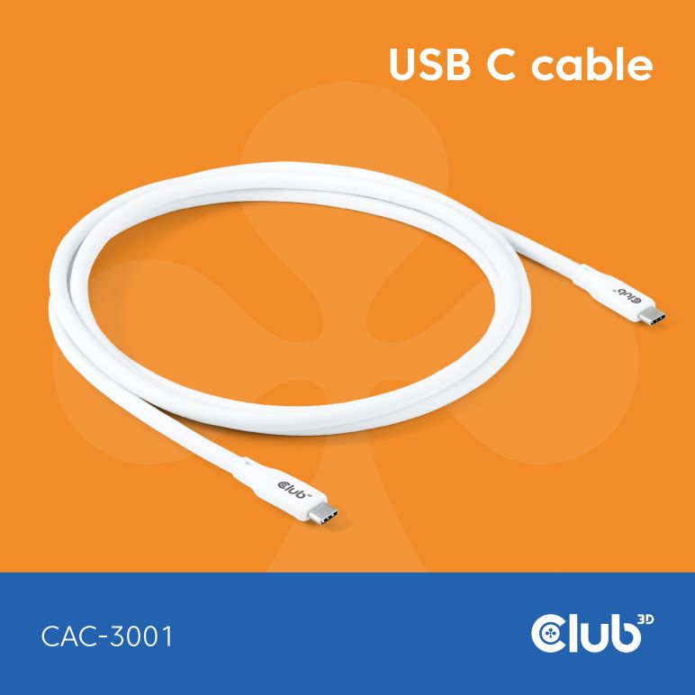 USB C kabel Weiß