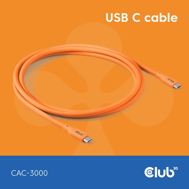 Cable USB C Naranja