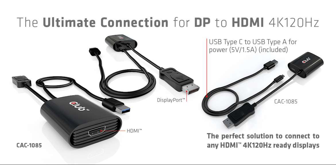 CAC-1085 The Ultimate Connection for DP to HDMI 4K120H